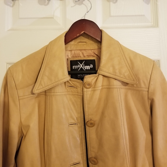 Vtg 80s/90s Maxima Wilson's Leather Jacket - Sz M - Picture 3 of 11